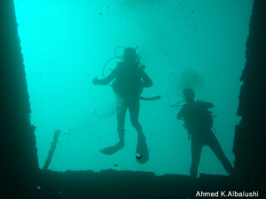 OLYMPUS DIGITAL CAMERA scuba diving in oman Dive Courses wreck 300x225